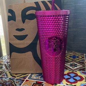 Starbucks 2022 Hot Pink Metallic Tumbler